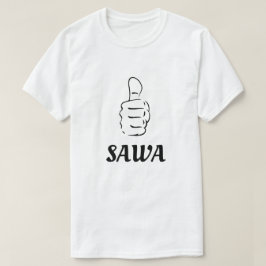 Tummen upp och ner i Swahili (sawa) T Shirt