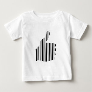 TUMMEN UPP STRECKKOD Tummen Gestmönsterdesign T-shirt