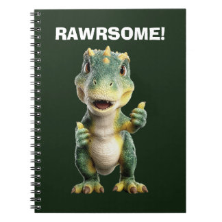 Tummen Upp T Rex Anteckningsbok
