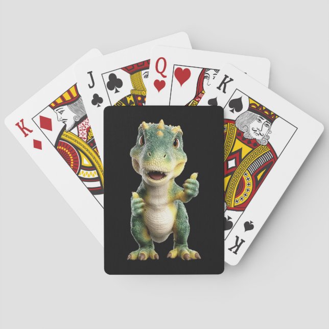 Tummen Upp T Rex  Casinokort (Baksidan)