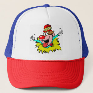 Tummen uppåt, roligten clown. keps