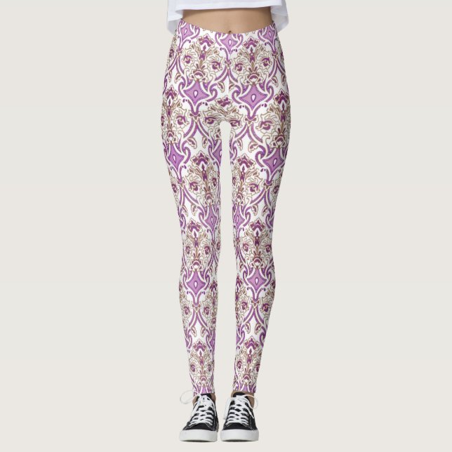 Tummikontroll och neonlegeringar | Skuldpassning Leggings (Framsida)