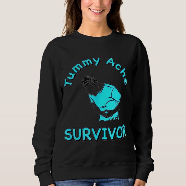 Tummy Ache Survivor T Shirt (Framsida)