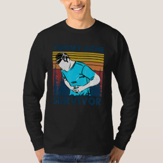 Tummy Pain Survivor Stomach Ache  Tummy Ache Survi T Shirt