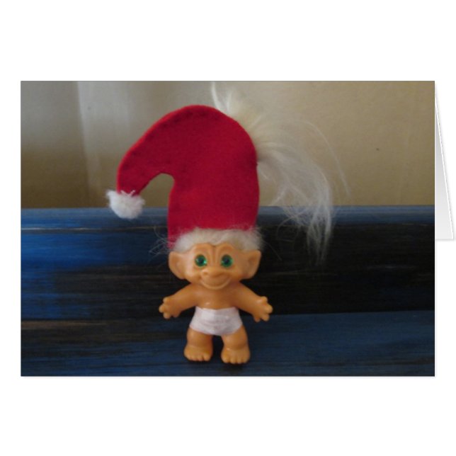 Tummyen kontrollerar hälsningskort (Framsidan Horizontal)