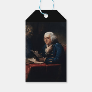 Tumnagel Porträtt, Benjamin Franklin Grundlagsfade Presentetikett