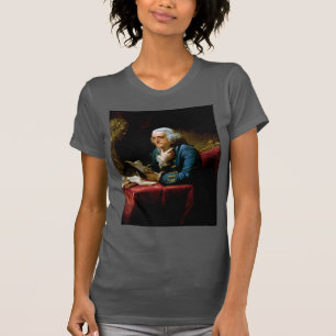 Tumnagel Porträtt, Benjamin Franklin Grundlagsfade T Shirt