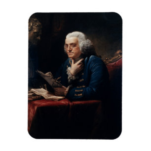 Tumnagelporträtt, Benjamin Franklin Grundlagsfader Magnet