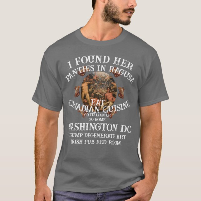 Tump Degenererad konst Irländsk Pub Röda rummet Tr T Shirt (Framsida)