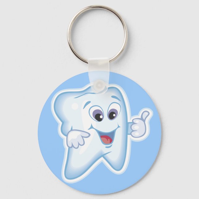 Tumpar för tandhygien! nyckelring (Framsida)