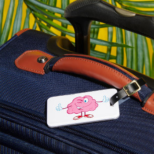 Tumpar för Tecknad Broin Winking Character Up Bagagebricka