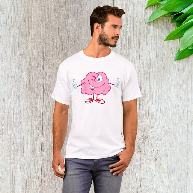 Tumpar för Tecknad Broin Winking Character Up T Shirt (Skapare uppladdad)