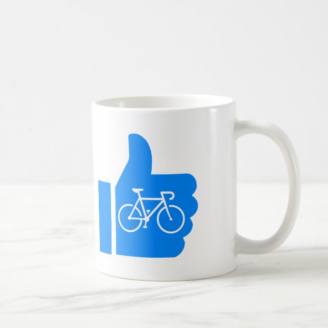 Tumpar upp cykling kaffemugg (Höger)