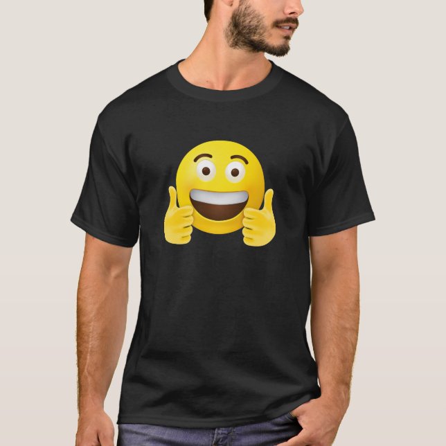 Tumpar upp emoji t shirt (Framsida)