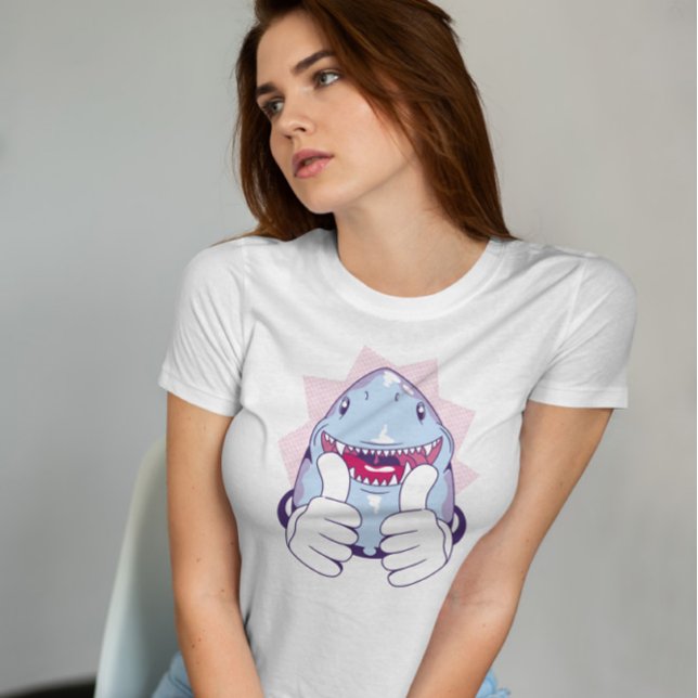 Tumpar upp haj t shirt (Skapare uppladdad)