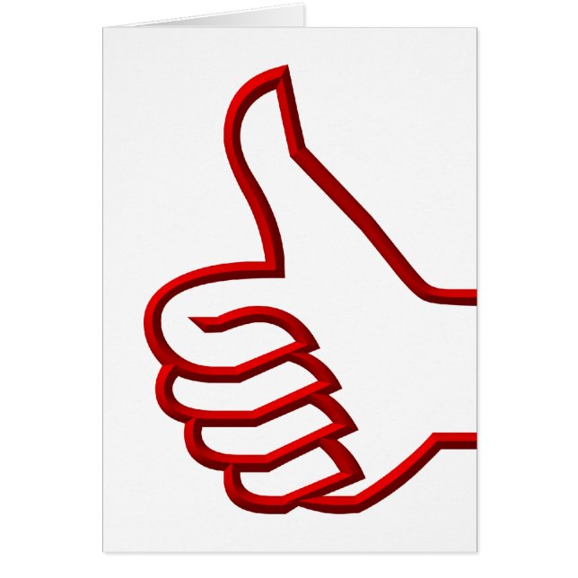 Tumpar Upp Hälsningskort (Framsidan)