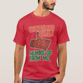 Tumpar upp Oven Mitt jul Slogan Art T Shirt