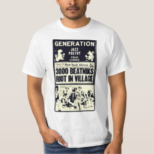Tumult för 3.000 Beatniks i byutslagsplatsen T-shirt
