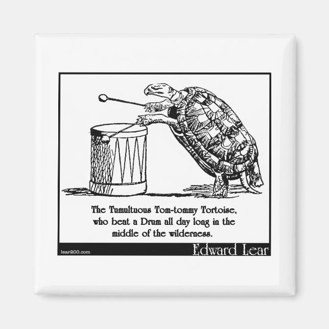 Tumultuous Tom-tomy Tortoise Magnet (Framsidan)