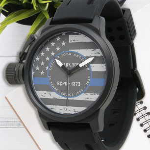 Tun Blue Line Tack Gift-polis Armbandsur