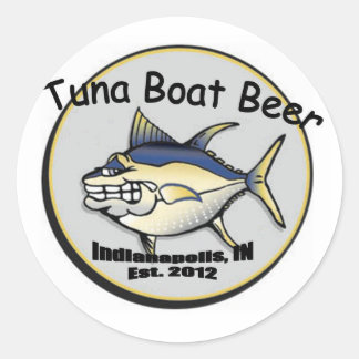 Tuna Boat Beer-dekal Runt Klistermärke