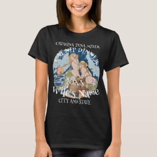 Tuna Cat Mixer Bästa Husdjur Vin Catalina Memento T Shirt