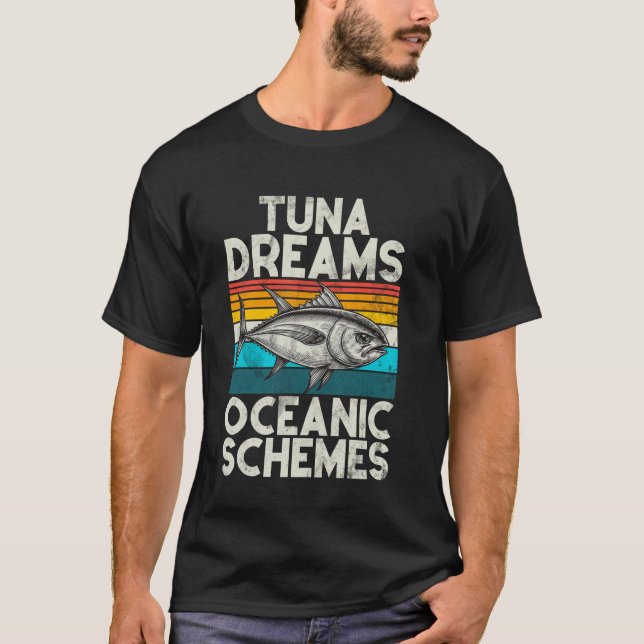 Tuna Dreams Oceaniska System Tonfiske T Shirt (Framsida)