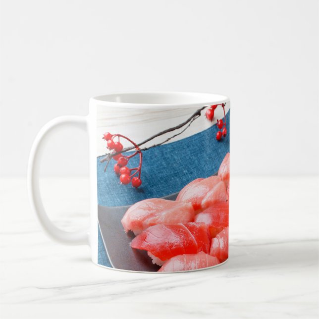 Tuna Feast – Japanese Sushi Harmony Mug Kaffemugg (Vänster)