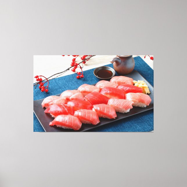 Tuna Harmony – Japanese Sushi Canvas (Framsida)