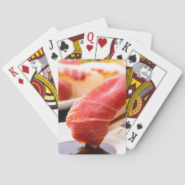 Tuna Nigiri Close-Up with Soy Dip Casinokort