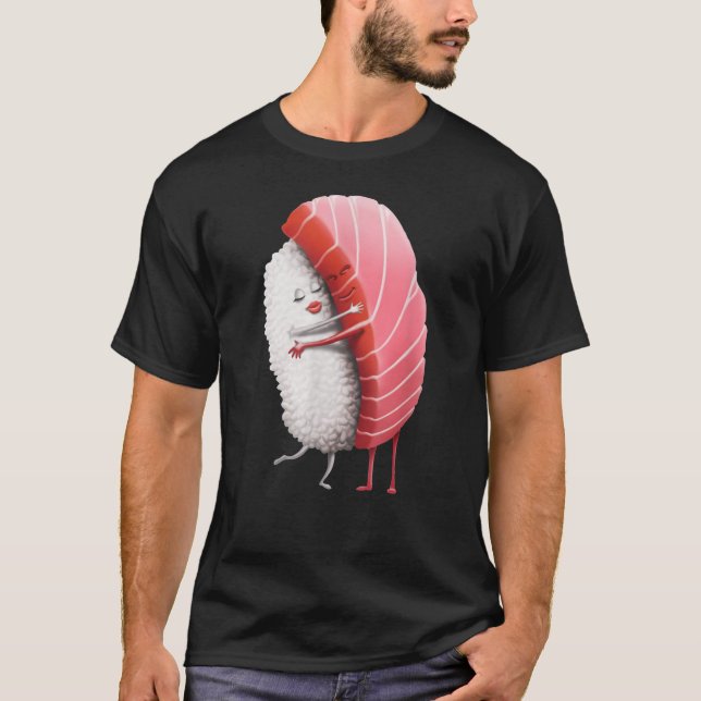Tuna Sushi Hug T Shirt (Framsida)
