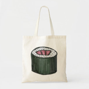 Tuna Sushi Roll Japansk Food Maki Fish Tote Tygkasse