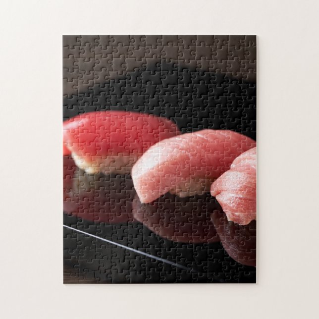 Tuna Trio Reflections – Minimalist Flavor Pussel (Vertikal)