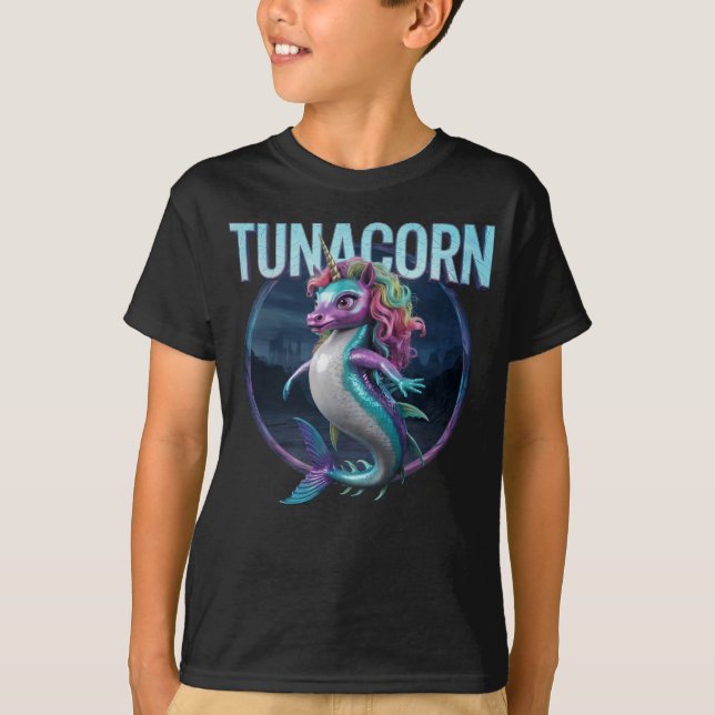 Tunacorn Photographic Combo Creature Funny T Shirt (Framsida)