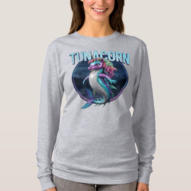 Tunacorn Photographic Combo Creature Funny T Shirt (Framsida)