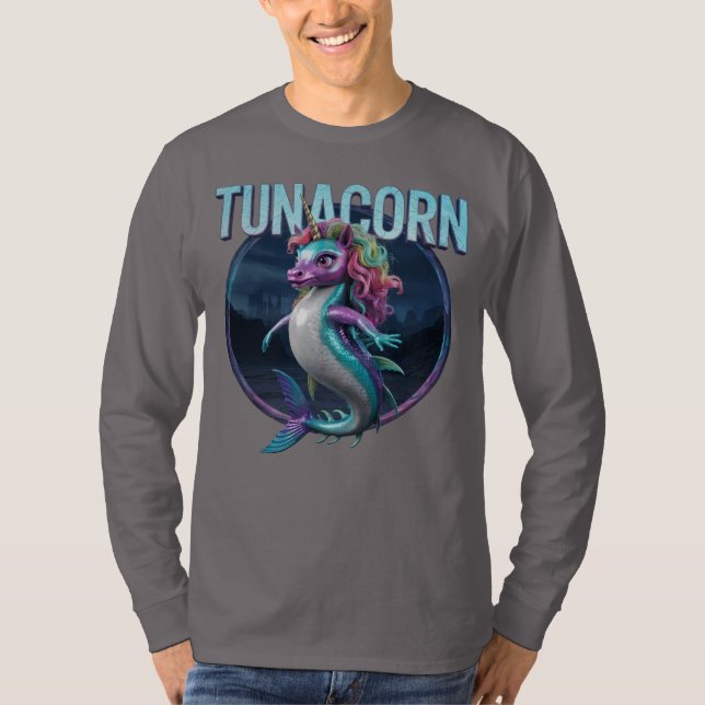 Tunacorn Photographic Combo Creature Funny T Shirt (Framsida)