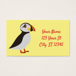 Tunder_Cove-design för akut Atlantisk puffin Visitkort
