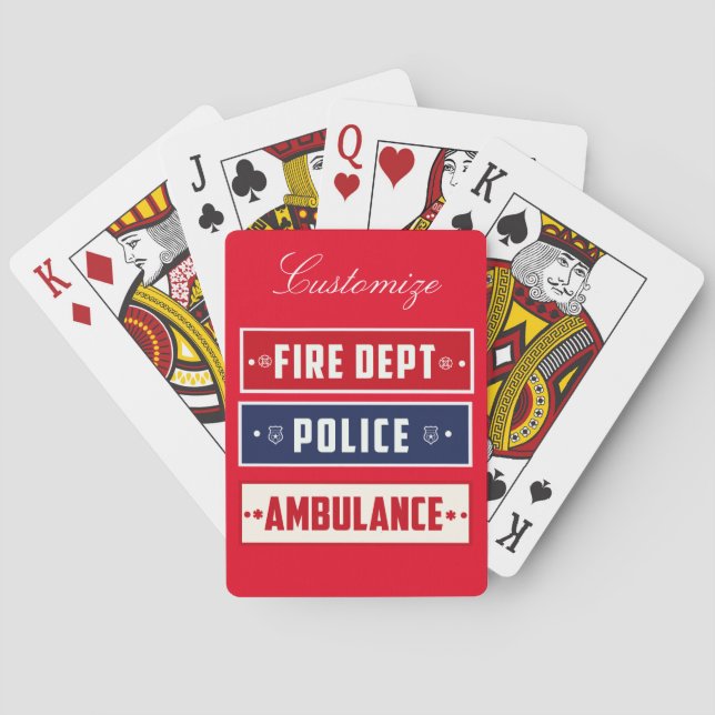 Tunder_Cove för brandpolisen Casinokort (Baksidan)