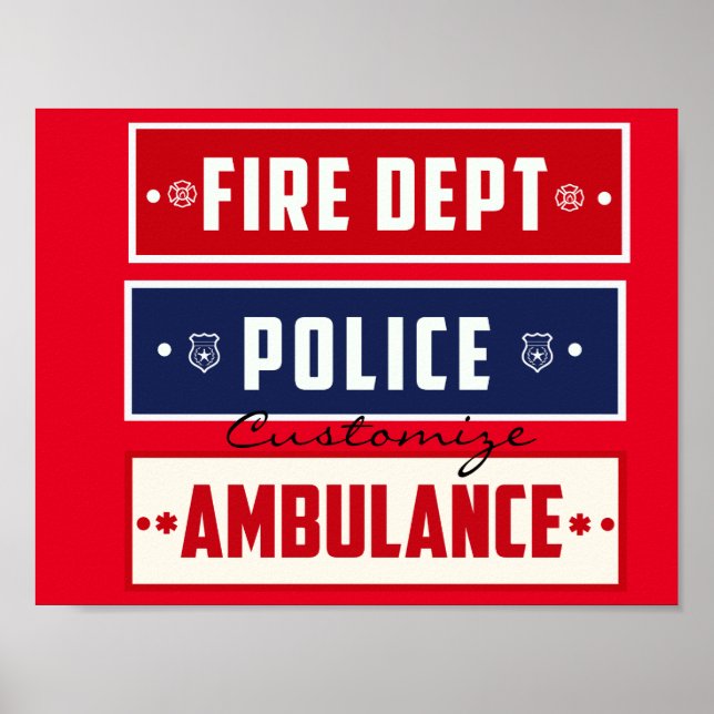 Tunder_Cove för brandpolisen Poster (Framsidan)