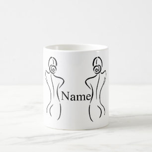 Tunder_Cove-illustration för honkonst Kaffemugg