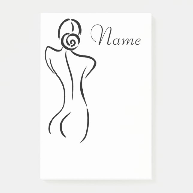 Tunder_Cove-illustration för honkonst Post-it Block (Framsida)