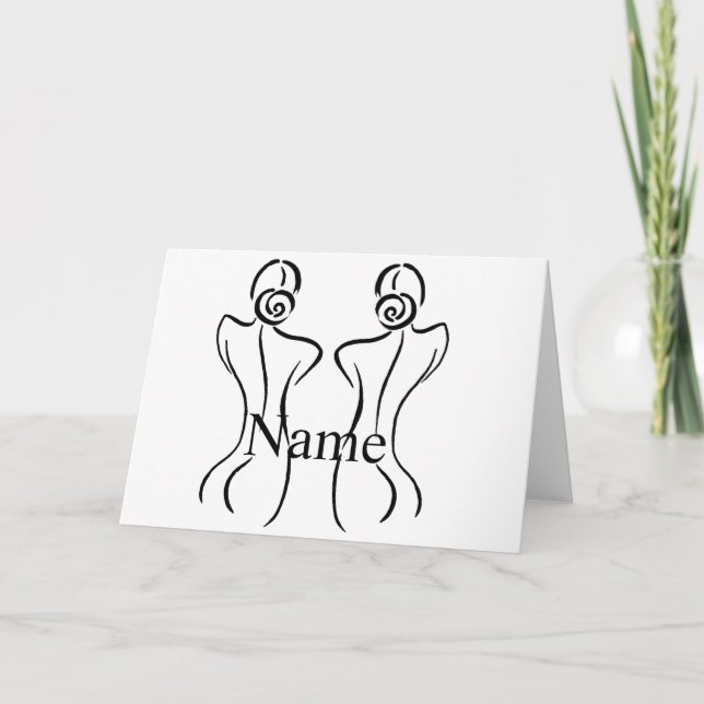 Tunder_Cove-illustration för honkonst Tack Kort (Framsida)