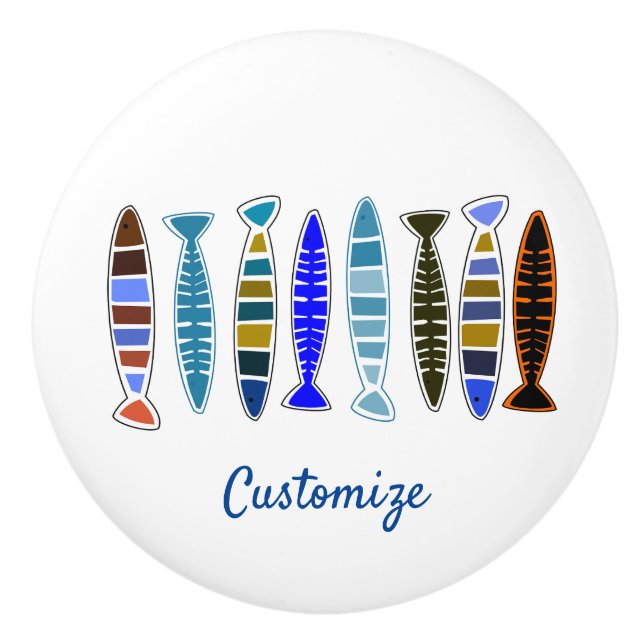 Tunder_Cove, stripe-fisk med flera färgader Knopp (Framsidan)