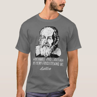 Tunderbolt Blixt Galileo-filosofen T Shirt