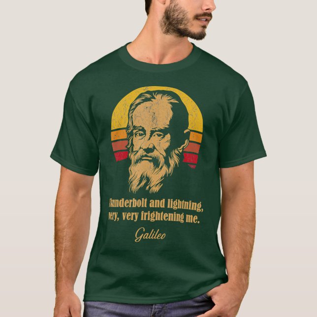 Tunderbolt och blixt Galileo Astronomy Meme T Shirt (Framsida)