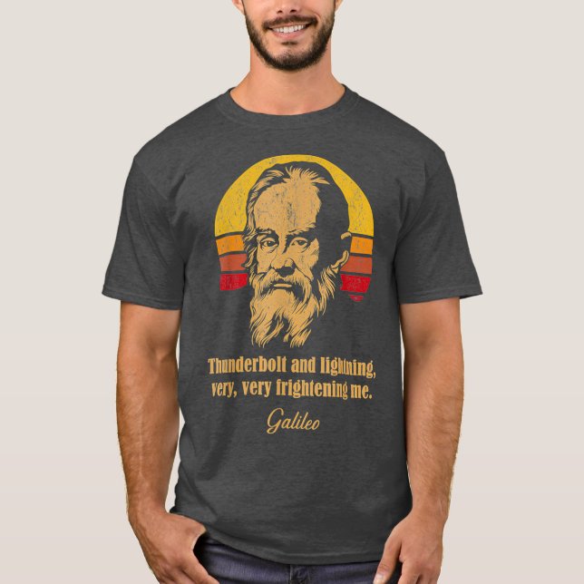Tunderbolt och blixt Galileo Astronomy Meme T Shirt (Framsida)