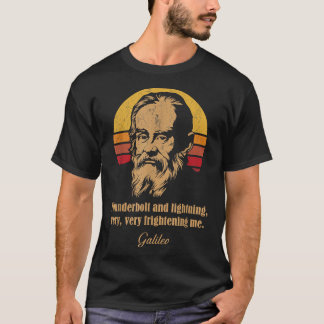 Tunderbolt och blixt Galileo Astronomy Meme T Shirt
