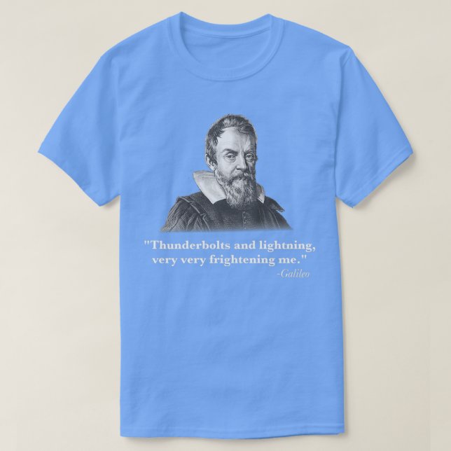 Tunderbultar och blixtgalileo t shirt (Design framsida)
