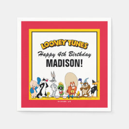 TUNES™-teckengrupp | Födelsedag Pappersservett