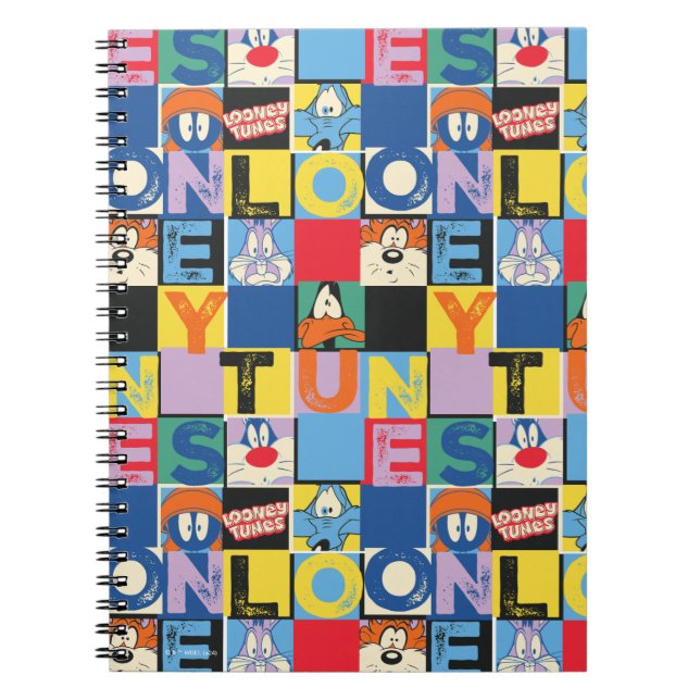 TUNES™-teckenkontrollsblock för LONEY TUNES™ Anteckningsbok (Framsidan)